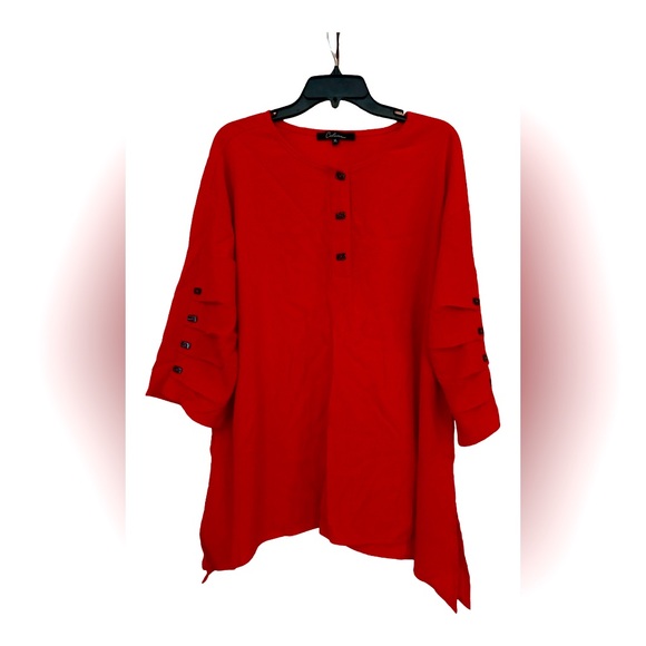 Calessa Tops - Calessa Red Top